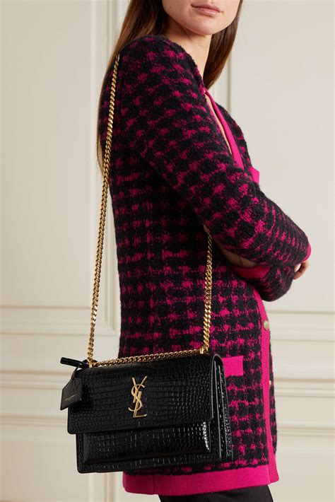 small sunset ysl bag|YSL sunset bag crocodile.